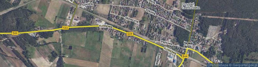 Zdjęcie satelitarne Kolejowa ul.